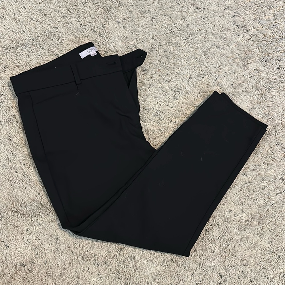 Black Loft The Surton Skinny dress pant size 14P